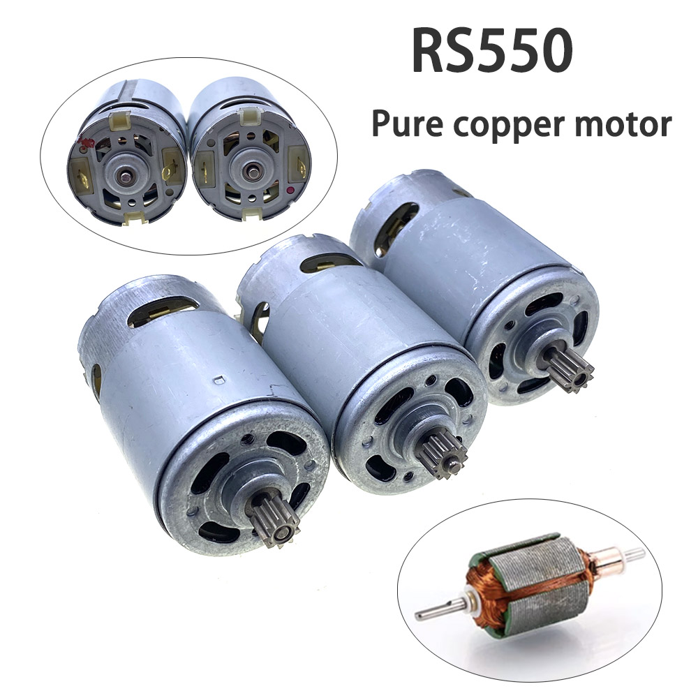 RS550 Motor 17 14 15 11 12Teeth 9Teeth 7.2 9.6 10.8 12V 14.4V 16.8 18V 21 25VGear 3mmShaft For Cordless Charge Drill Screwdriver