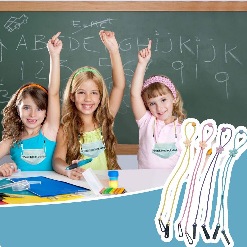 4 Stuks Verstelbare Masker Lanyard Handy & Handig Veiligheid Masker Rest & Oor Houder Touw Voor Kinderen Sujeta Mascarillas Salvaorejas