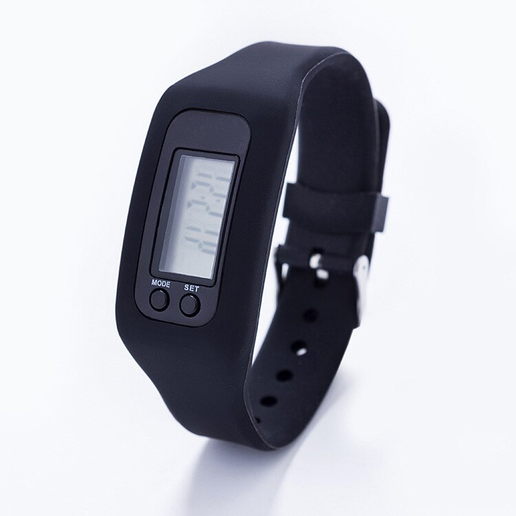Running Pedometer M3 Plus Blood Pressure Monitor Heart Rate Fitness Tracker Smart Bracelet Step Counter Waterproof Pedometers: Black LCD Pedometer