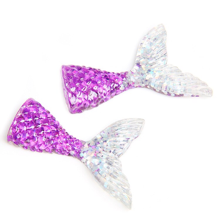 Mermaid Tail Supplements Charms for Slime DIY Polymer Filler Addition Slime Accessories Toys Lizun Modeling Clay Kit for Child: Fish tail K