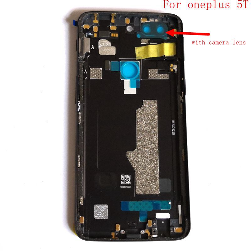 Phone Back Cover for OnePlus 5T A5010 - Metal Replacement Housing Frame with Camera Lens