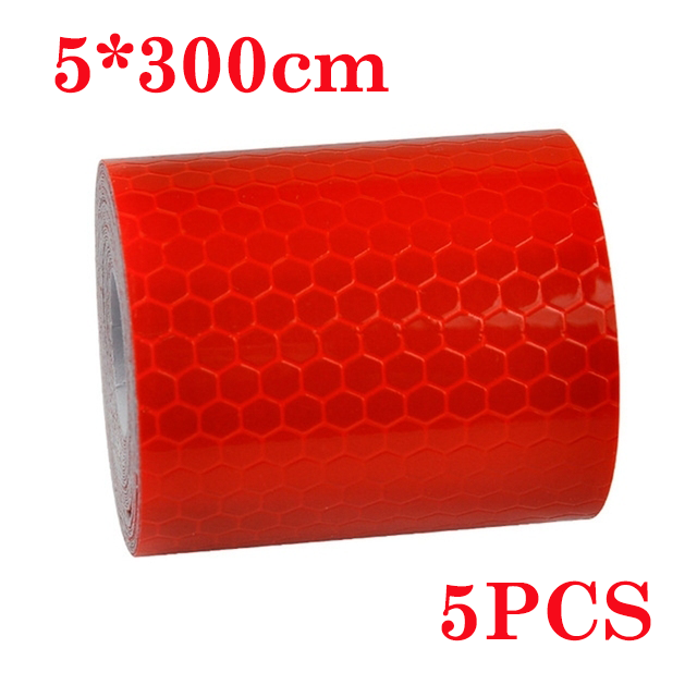 5*300 cm Auto Reflecterende Tape Sticker Veiligheid Mark Auto Styling Zelfklevende Waarschuwing Tape Motor Fiets Film decoratie Tool: Army Green