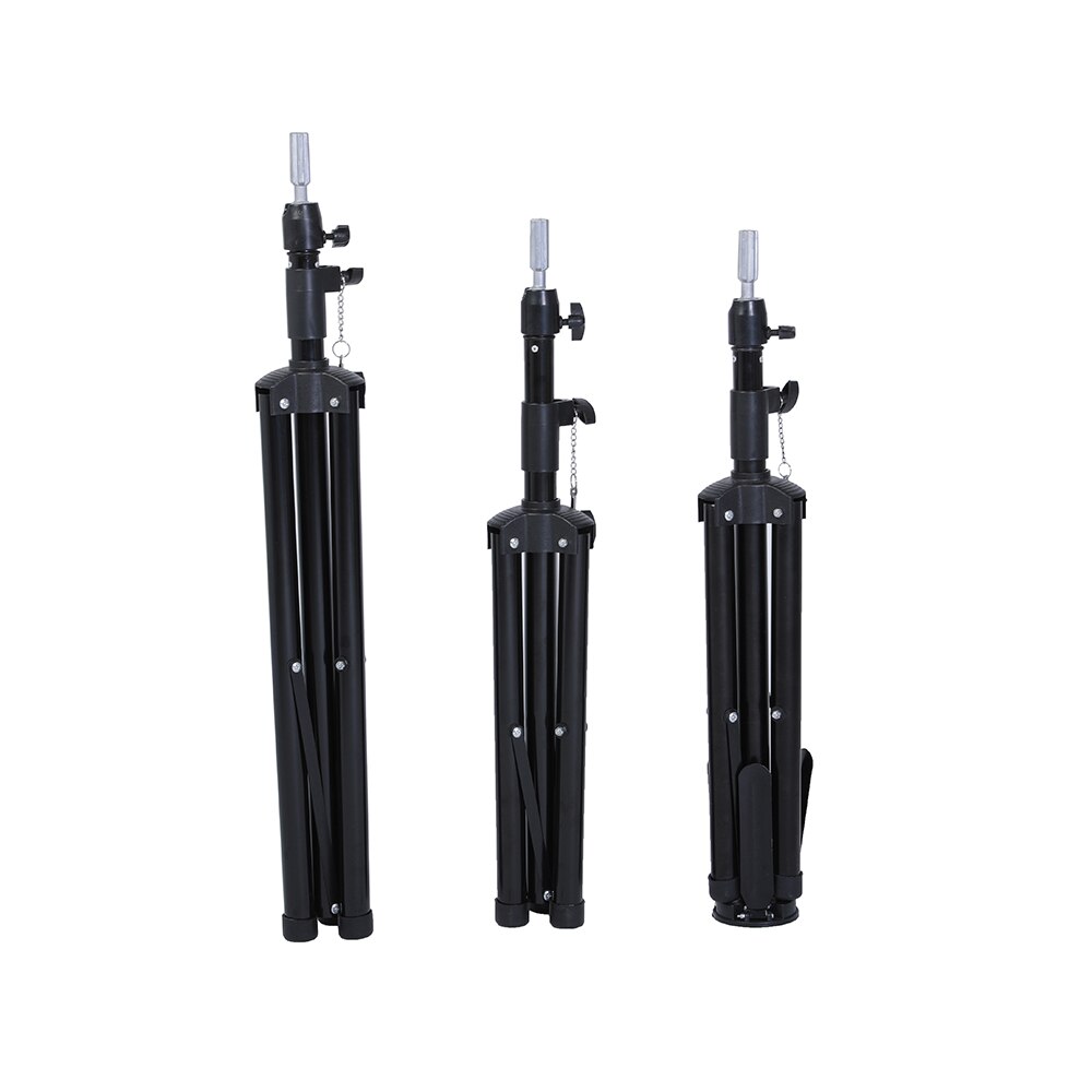 Adjustable Silver Aluminum Mannequin Head Tripod Stand Hairstyles Hairdressing Training Wig Head Clamp Holder for Practice Model