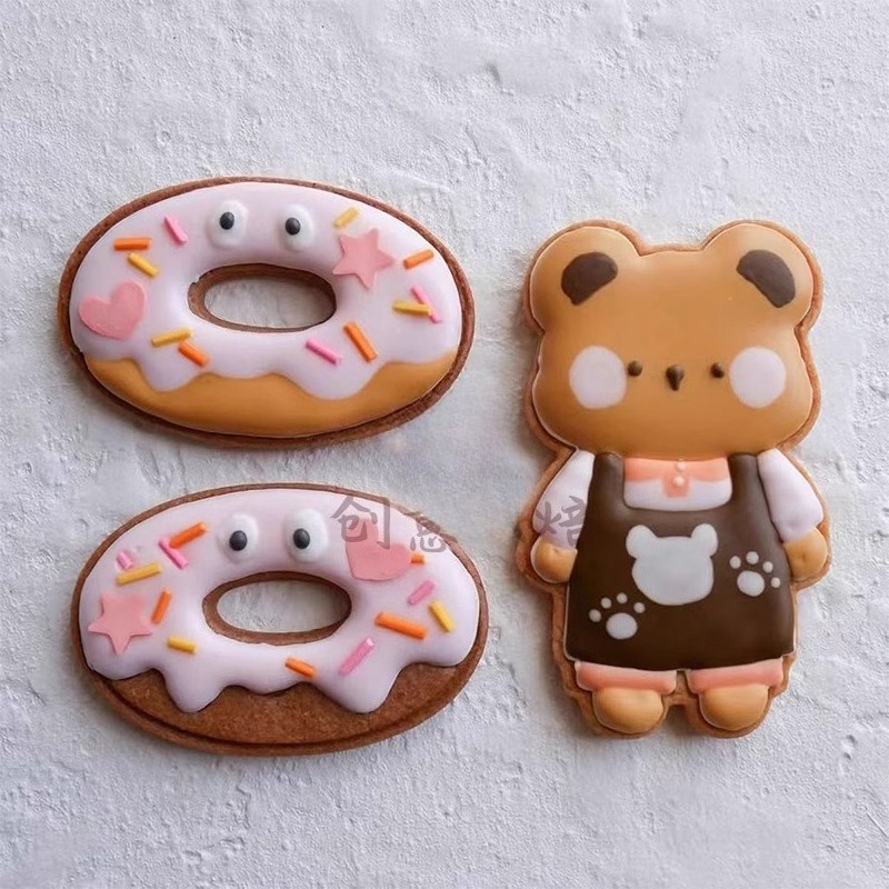 Cartoon Beer Boter Cookie Mold Donuts Vorm Biscuit Mold Beer Fondant Taart Decoreren Gereedschappen Biscuit Druk Stempel Bakken Tool