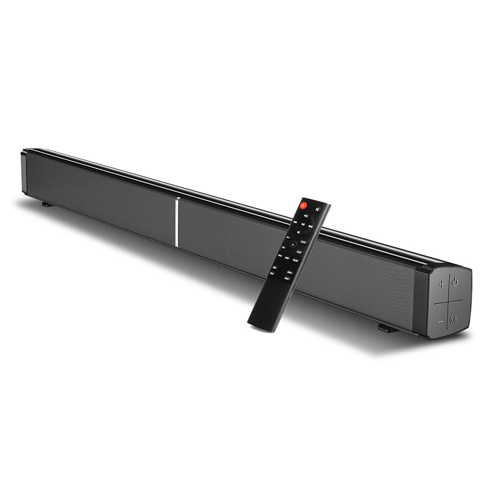 Wireless Bluetooth 5.0 Speaker Subwoof 40W Sound Bar 3D Home TV Wall-Mounted Theater Soundbar Sound Amplifier Remote Control: EU Plug