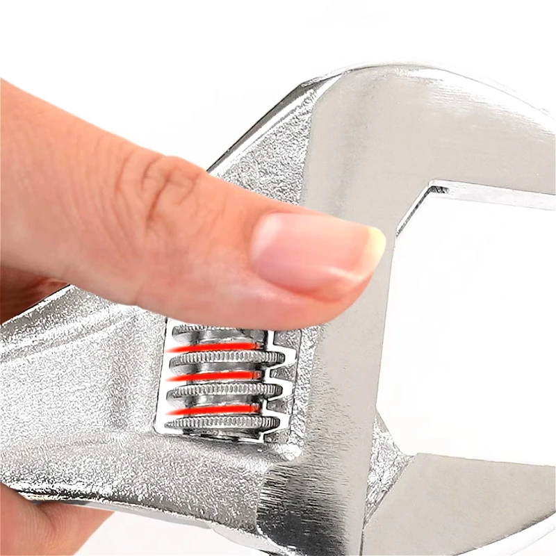 Verstelbare Engelse sleutel Multifunctionele universele sleutel Pocket Monkey Panner Grote opening Mechanische werkplaats Handreparatietool