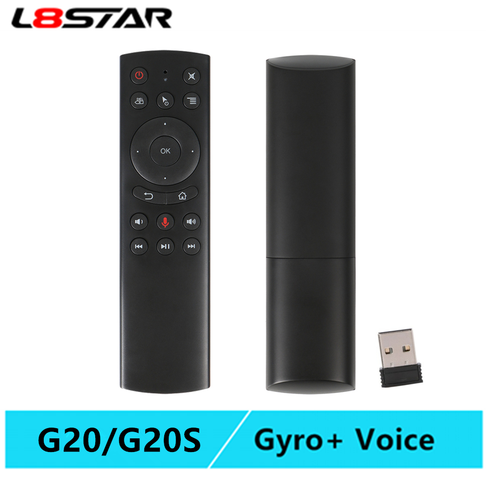 L8star G20S G20 Voice Air Mouse Voor Smart Tv Afstandsbediening 6 Assige Gyroscoop 2.4G Air Mouse Voor Android tv Box Mini Pc Projector