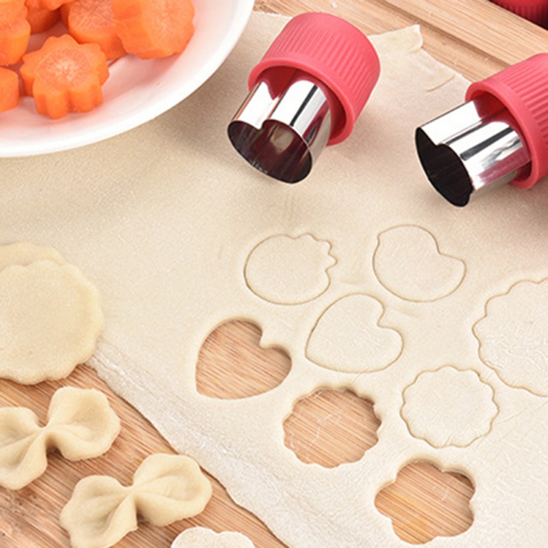 12 Pcs Cute Shaper Cutter Suitable for Fruit Vegetable Cookie Cake Mold Cutter Durable DIY Kitchen Baking Utensils