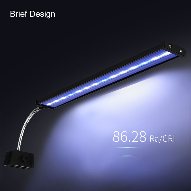 Aquarium Light Highlight Aquarium LED Light Aluminum Alloy Blue And White Clip Light Ornamental Aquatic Landscaping Special Lamp