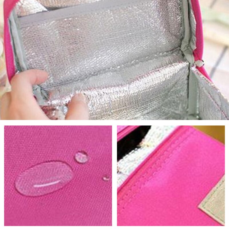 Picknick Tasche Tragbare Isoliert Thermischen Picknick Tasche Camping Wandern Sport Reise Frauen freundlicher Männer Solide Mittagessen Kasten Kochen Tasche