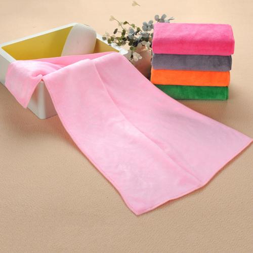 Microfiber Super Absorbent Quick Dry Shower Salon Shop Hair Drying Towel: Light Pink
