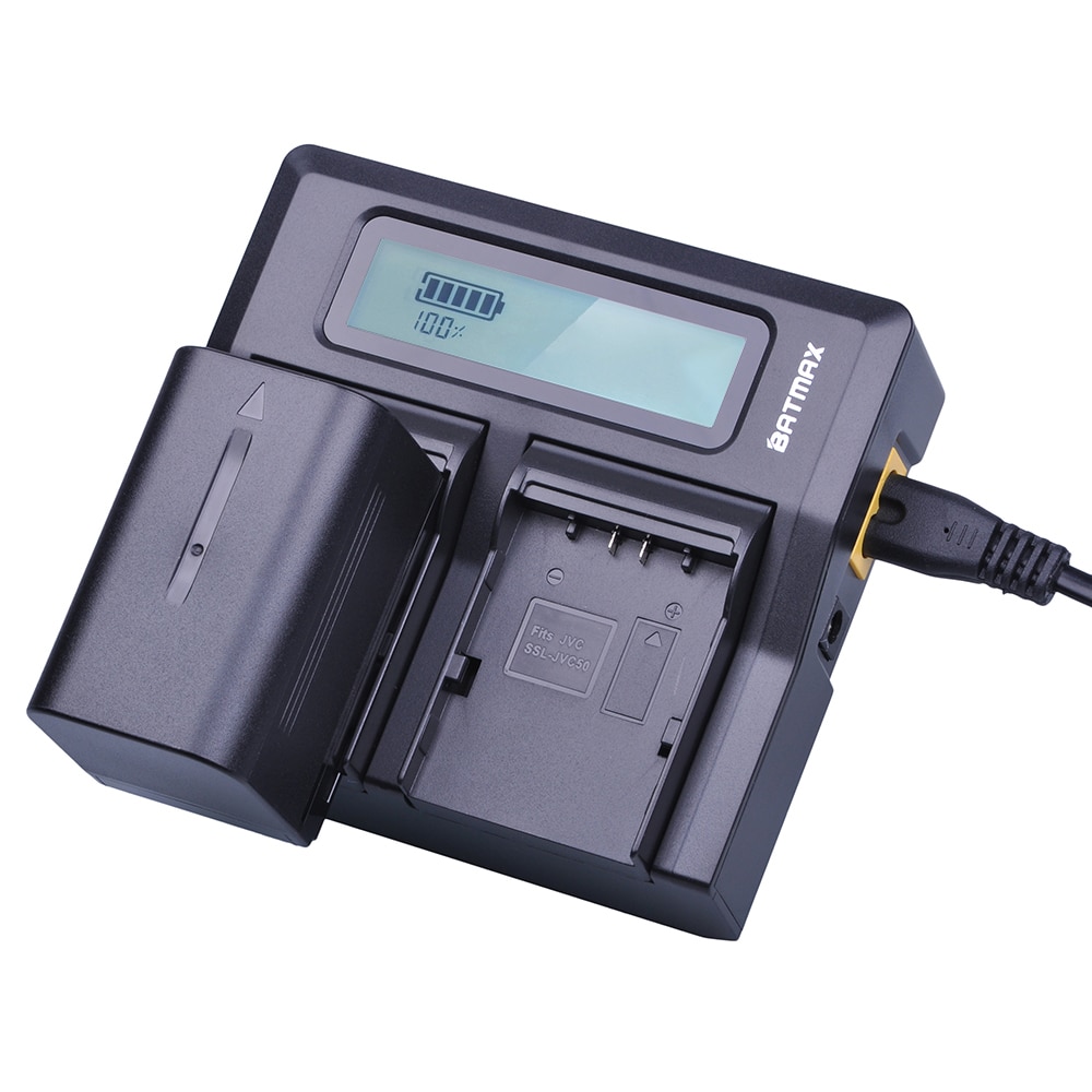 SSL-JVC50 SSL-JVC70 SSLJVC50 SSL JVC70 Camera Batterij Rapid Dual Oplader voor JVC GY-HM600 GY-HM650 GY-LS300 GY-HMQ10 Camcorders