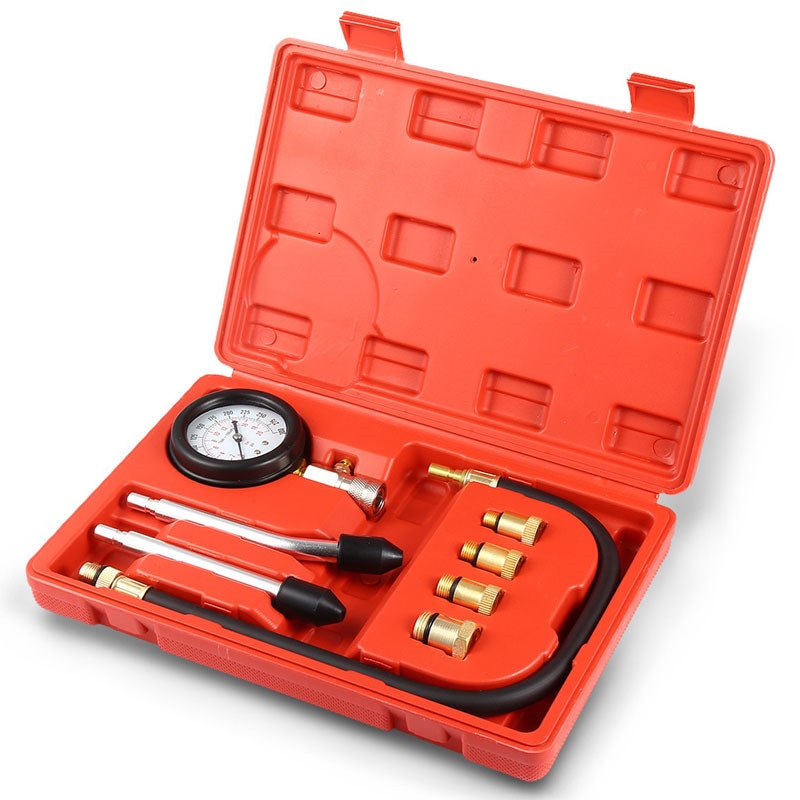 Trykmåler tester sæt motor auto benzin motor cylinder kompression tester