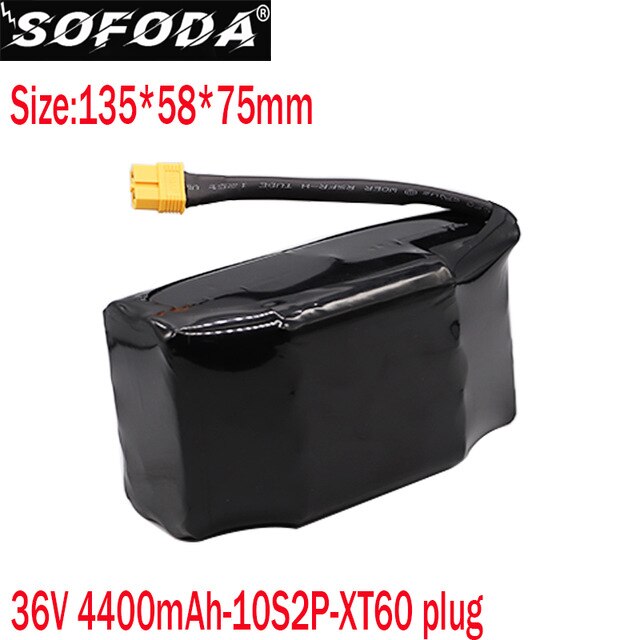 SOFODA 36V 6.0AH 5.2AH 4.4AH rechargeable li-ion battery pack lithium ion for electric self balance scooter hoverboard unicycle: 36V4.4Ah
