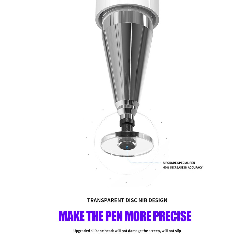 Universal Capacitive Touch Stylus Pen For Iphone Android Tablet Smartphone Drawing Smart Stylus Pens Tablet Mobile Phone Pen