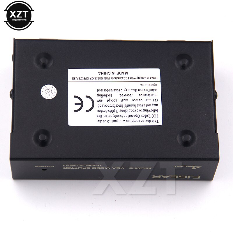 VGA Splitter KVM Switch 4 Port VGA SVGA Video HD Signal Amplifier Booster Splitter for monitors projector 350mhz