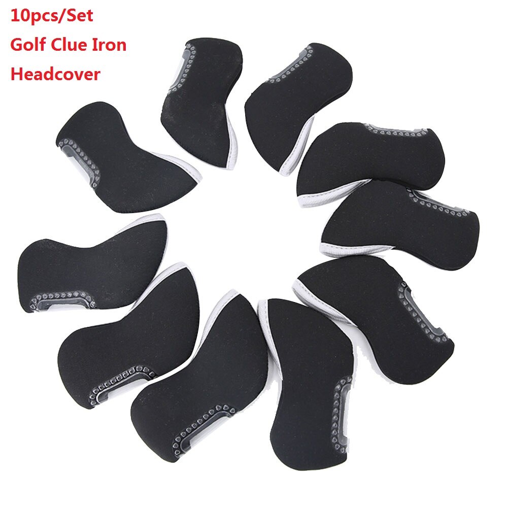 10 Teile/satz Golf Eisen Verein Kopf Abdeckungen draussen Sport Anti kratzen Neopren Golf Kappe Keile Abdeckung Schutzhülle Golfplätze Zubehör neue