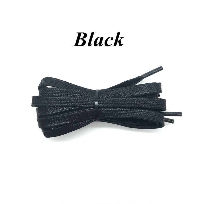 1 par de cordones planos encerados, cordones de zapatos informales impermeables de cuero, botas Unisex, longitud del cordón 60 80 100 120 140 160 180CM P3