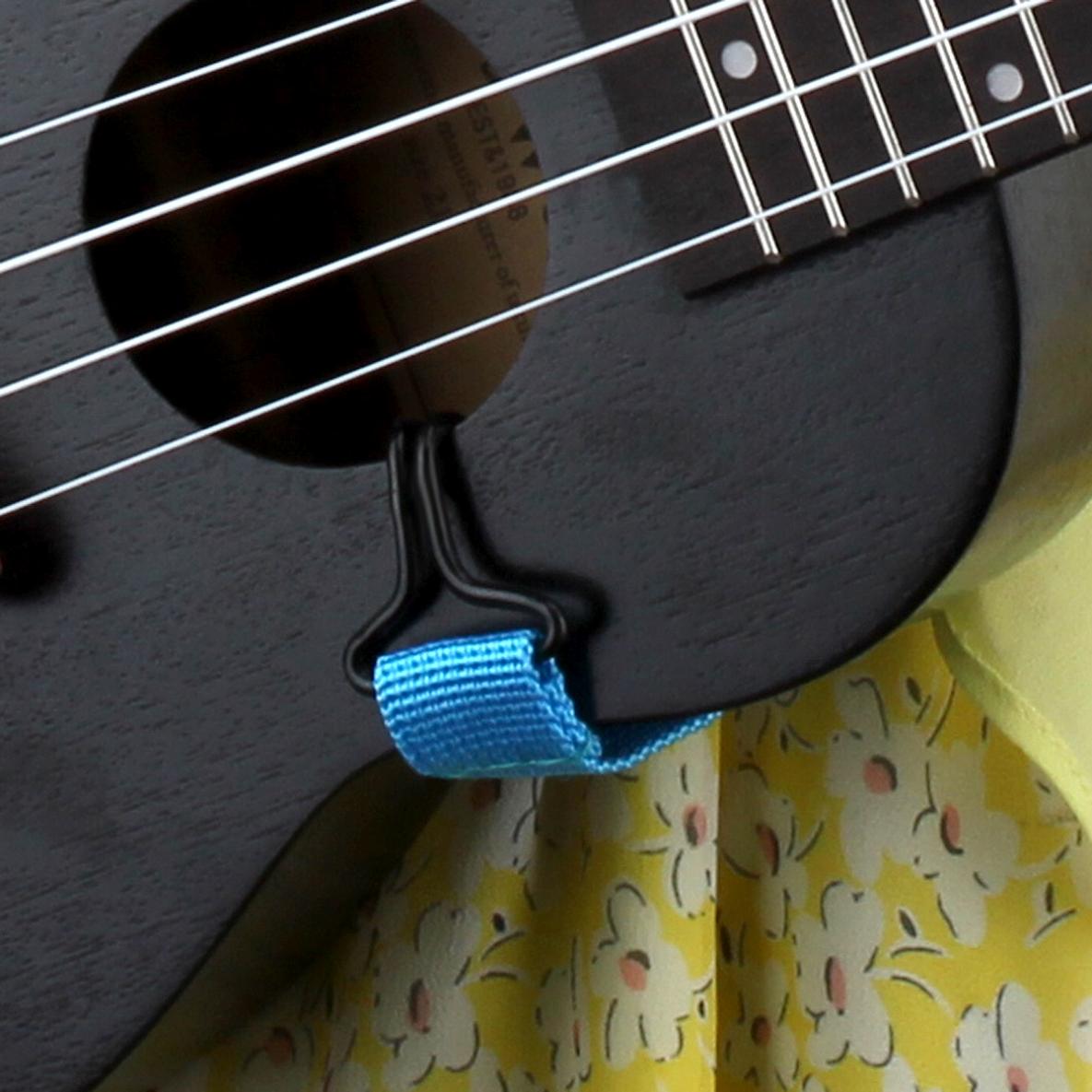 43-83cm justerbare slynge holdbare vævende nylon klud ukulele strop med krog til alle størrelser ukelele