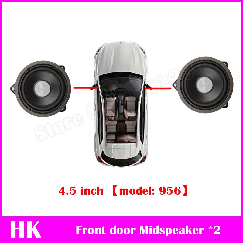 Auto For BMW 5 Series F10 F11 Audio Head Treble Horn Loudspeaker Music Sound Tweeter Speaker Covers Original Model: set 6