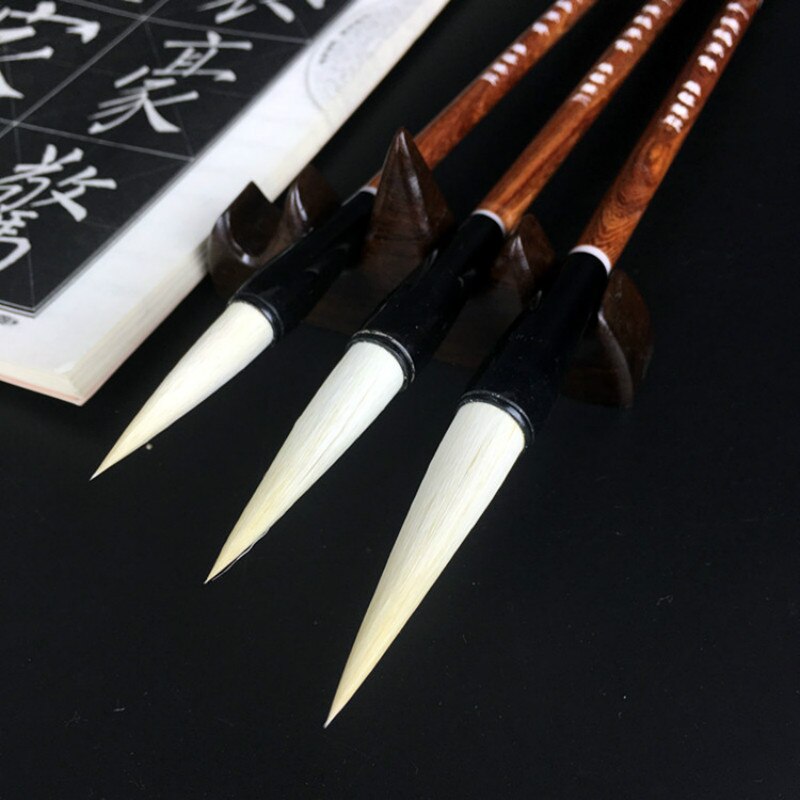 Woolen Hair Calligraphy Writing Brush Regular Script Writing Brush Calligraphy Pen Chinese Traditional Painting Caligrafia Brush