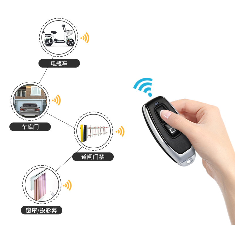 Wireless RF Remote Control Transmitter 433/315MHz with 2 Buttons for Garage Door Opener Home Automation Universal Remote