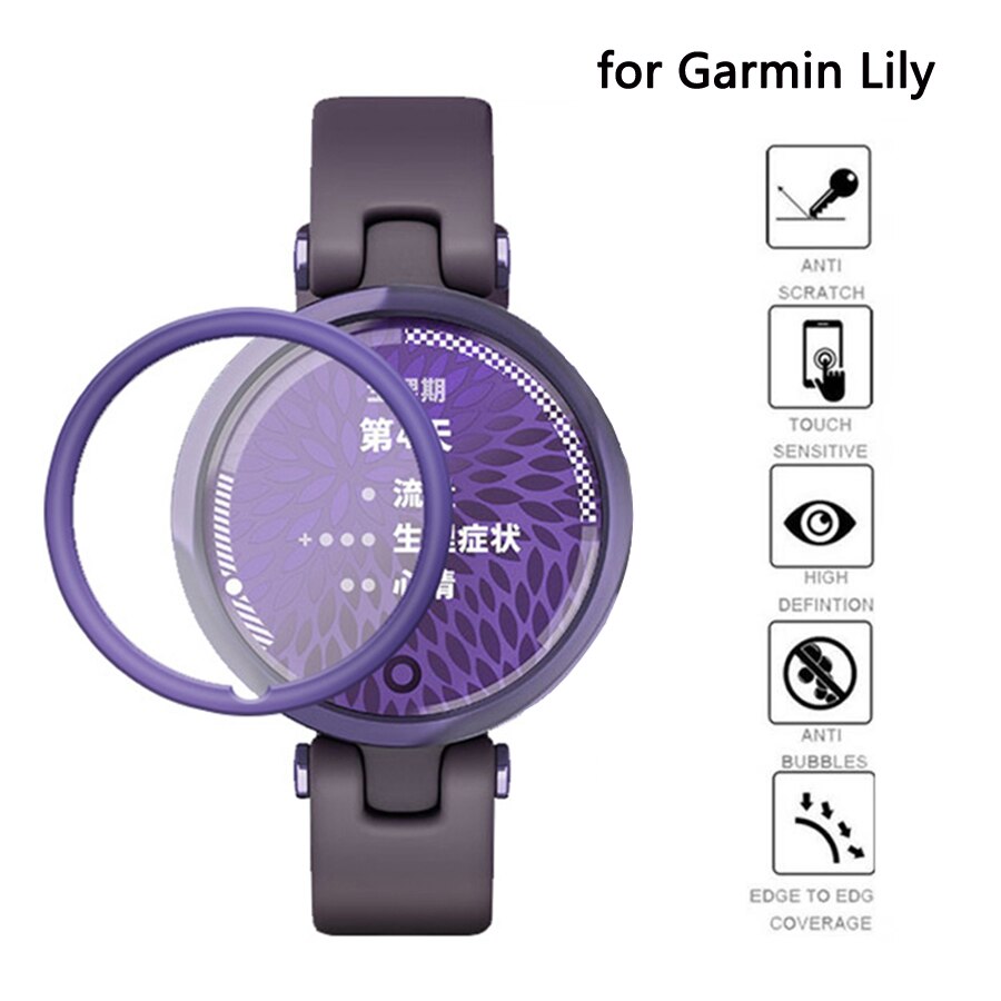 Film de Protection pour montre intelligente Garmin Lily, à bord souple incurvé 3D, étui de Protection pour écran LCD,
