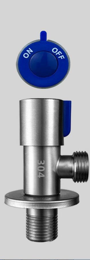 SUS304 Stainless Steel Full Copper Valve Core Triangle Valve Valve Water Heater Kitchen Bathroom Toilet Angle Valve: B-BL