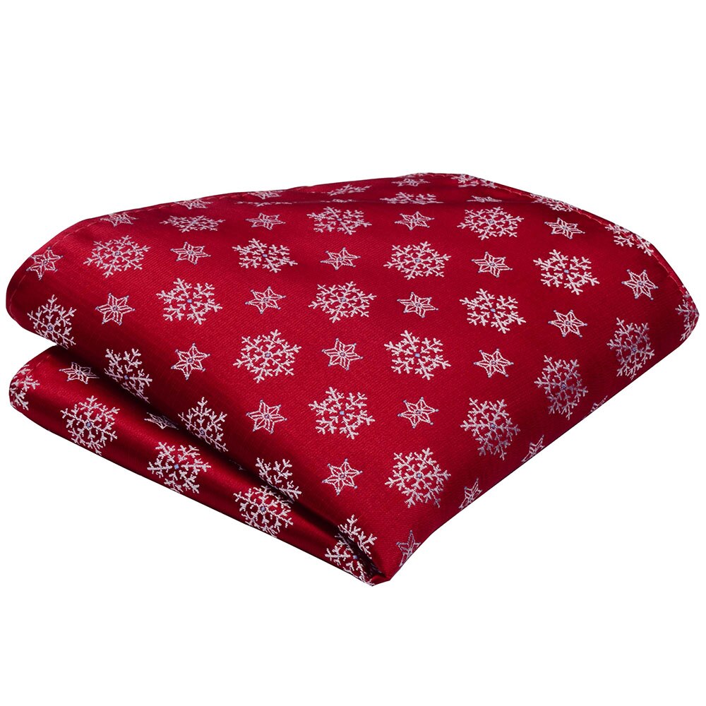 Ricnais Seide Weihnachten Taschentuch verrotten Bule Weihnachten Baum Schneemänner Jucquard Tasche Platz Kunden Zubehör Hanky: 06