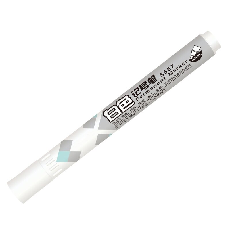 Rotulador blanco para pintar al óleo, rotulador para neumáticos de coche, resistente al agua, pintura de Graffiti, Y98A
