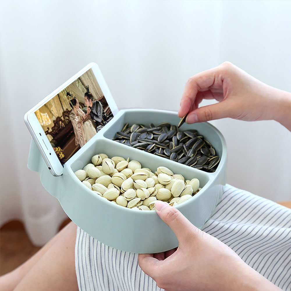 Doven snack skål juletræ form slik snacks plast dobbeltlags snack opbevaringsboks skål frugt skål jagt artefakt