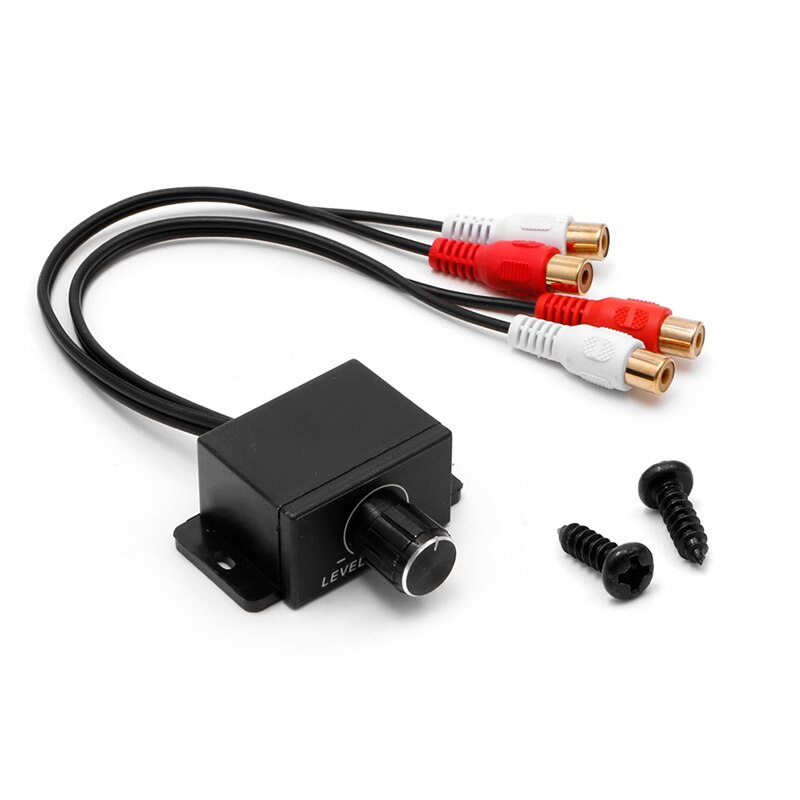 Universal bilforstærker bas rca niveau fjernbetjening lydstyrkeknap lc -1