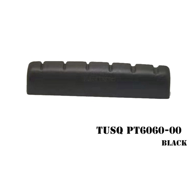 Graph Tech PT-6060-00 TUSQ XL 1/4&quot; 6-String Guitar Slotted Nut for EPI Style Guitar Accessories Ivory Black: Default Title