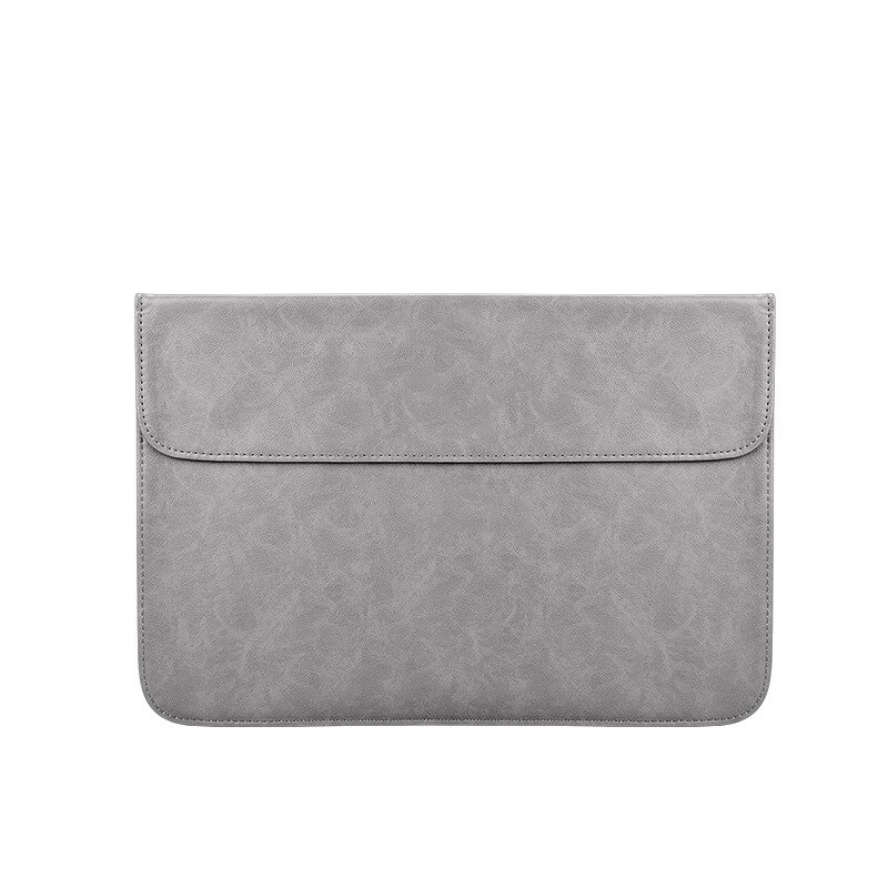 Funda de piel sintética suave para portátil para Macbook Air Pro 13, 14, 15 pulgadas, funda para portátil, funda para Tablet y Notebook para Xiami, HP, DELL y Lenovo: grey / 15,4 pulgadas