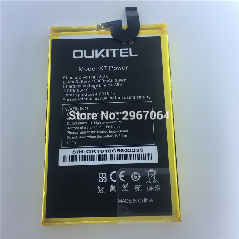 Mobiele Telefoon Batterij Voor Oukitel K7 Power Batterij 10000Mah Hoge Capaciteit 6.0Inch MTK6750T Voor Oukitel Mobiele Accessoires