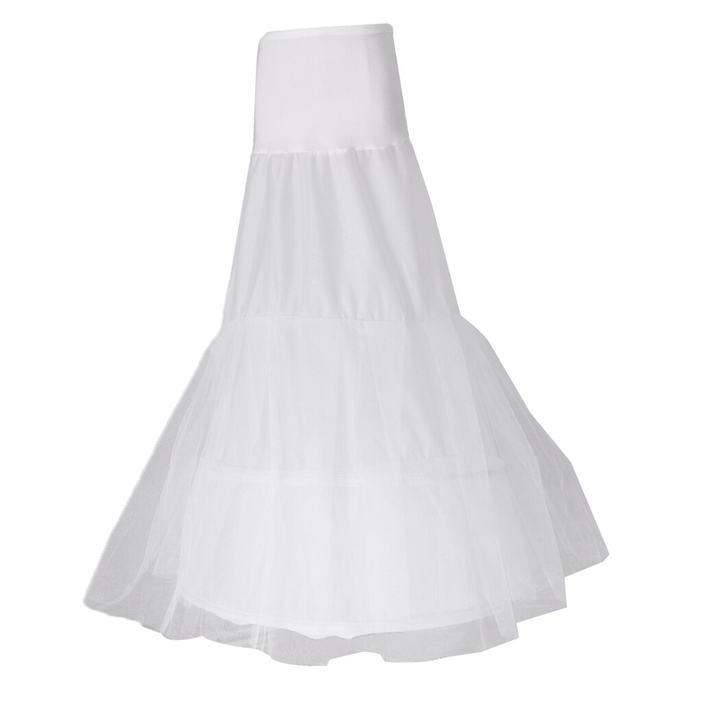 Weiß Hochzeit Braut Fishtail Meerjungfrau Cocktail Braut Petticoat Unterrock