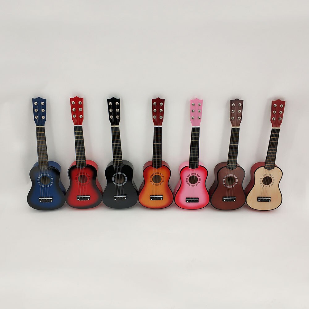 21- tommer lille guitar farve basswood lille guitar legetøj guitar børns guitar plukket strengeinstrumenter