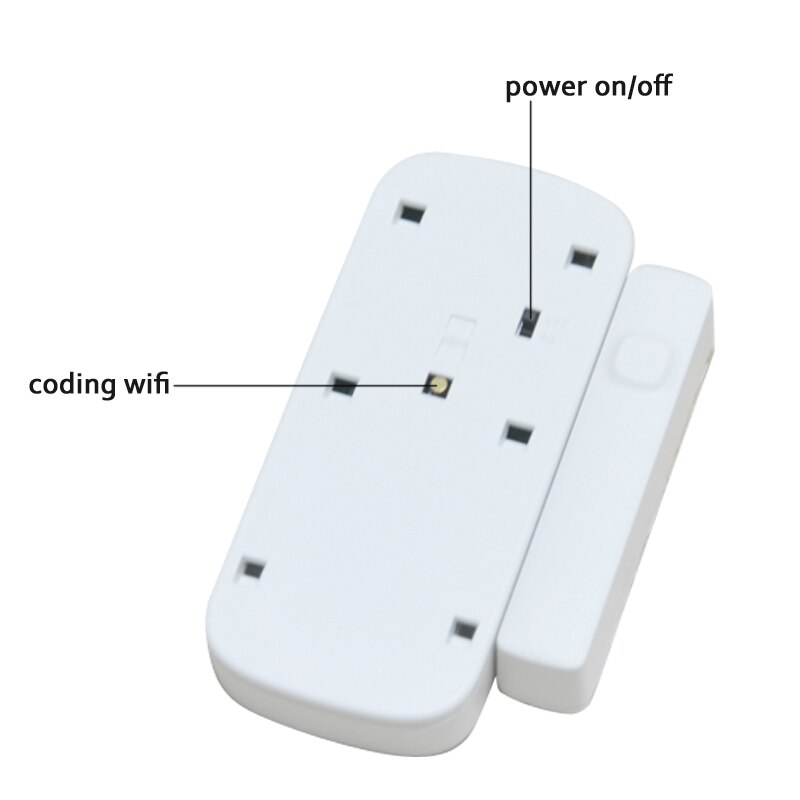 Tuya WiFi Door Sensor Window detector With battery recharge port wireless Magnetic Magnet Switch Alarm Support Alexa Google