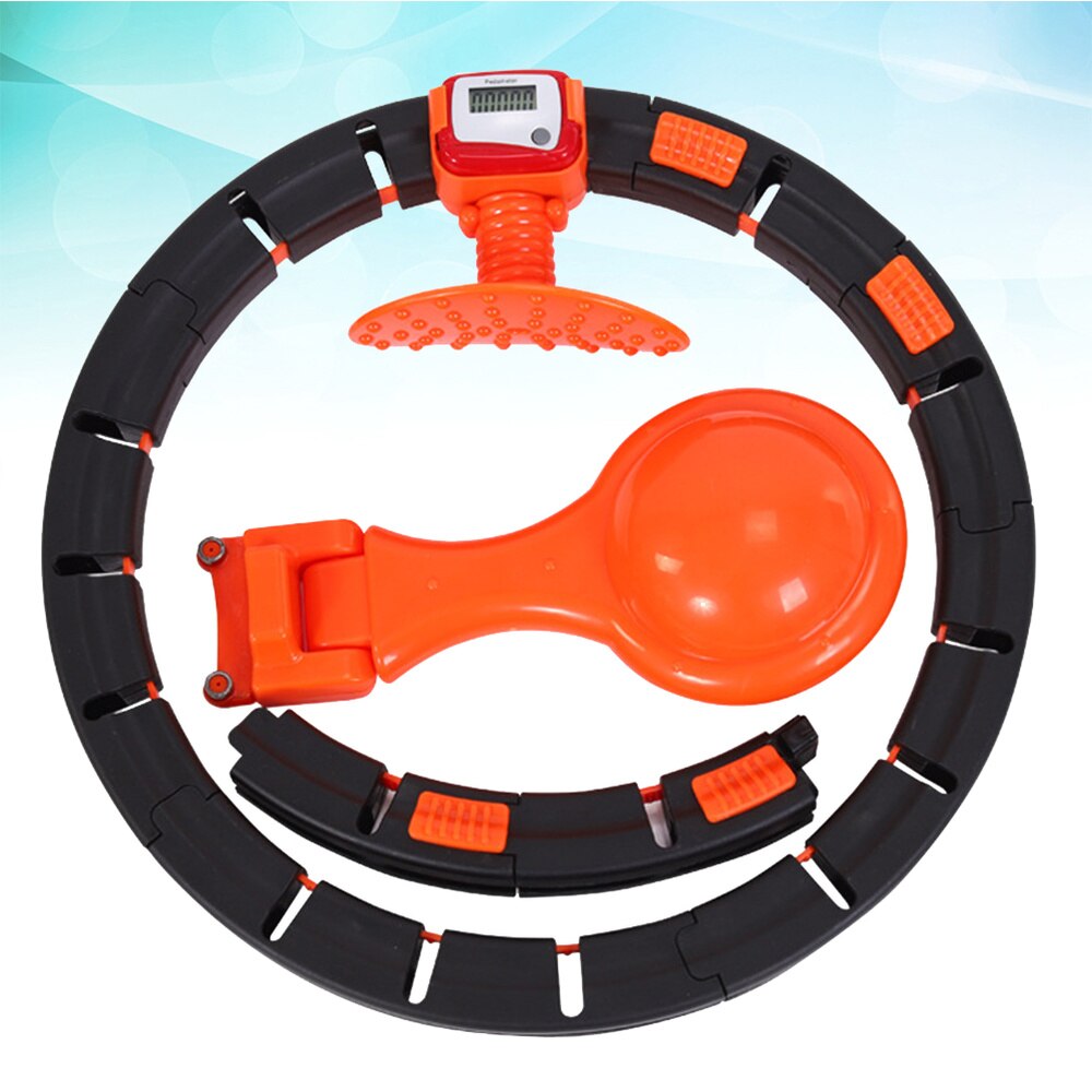 Conteggio intelligente anello fitness cerchi staccabili vita addome Thining cerchio fitness cerchio dispositivo fitness addominale (girovita 60-106c