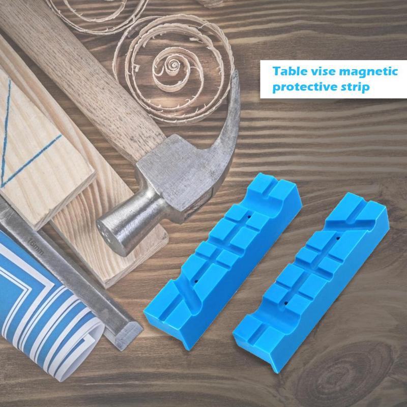 Magnetisk bänk skruvstäd käftdyna flerspår skruvstädhållare grepp tunga för fräs borrmaskin tillbehör verktygsdelar