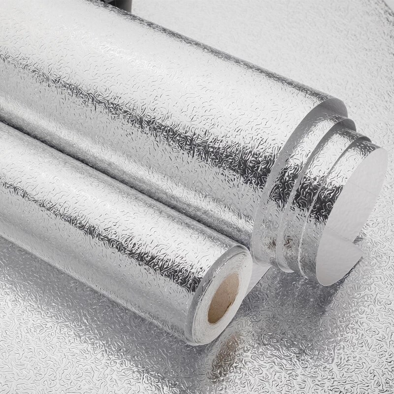 Premium Nano Film Voor Keuken Olie Proof Waterdicht Keuken Behang Sticker Aluminiumfolie Muur Papier Kast Zelfklevende
