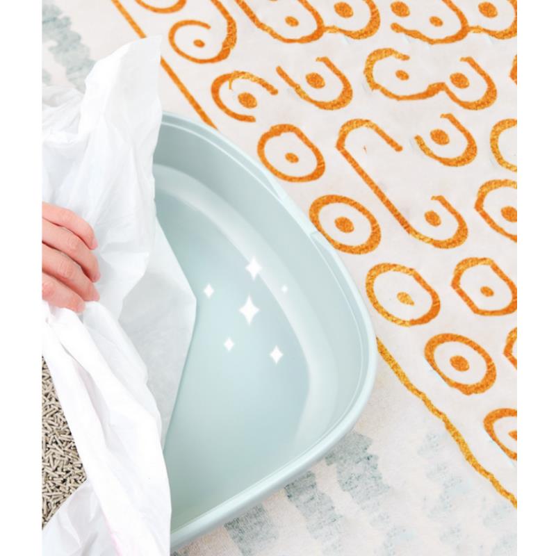 Cat Litter Bag Portable Household Pet Bag Multi Functional Pulling Rope Free From Dirty Hands Sand-proof Cleaning Pet Supplies