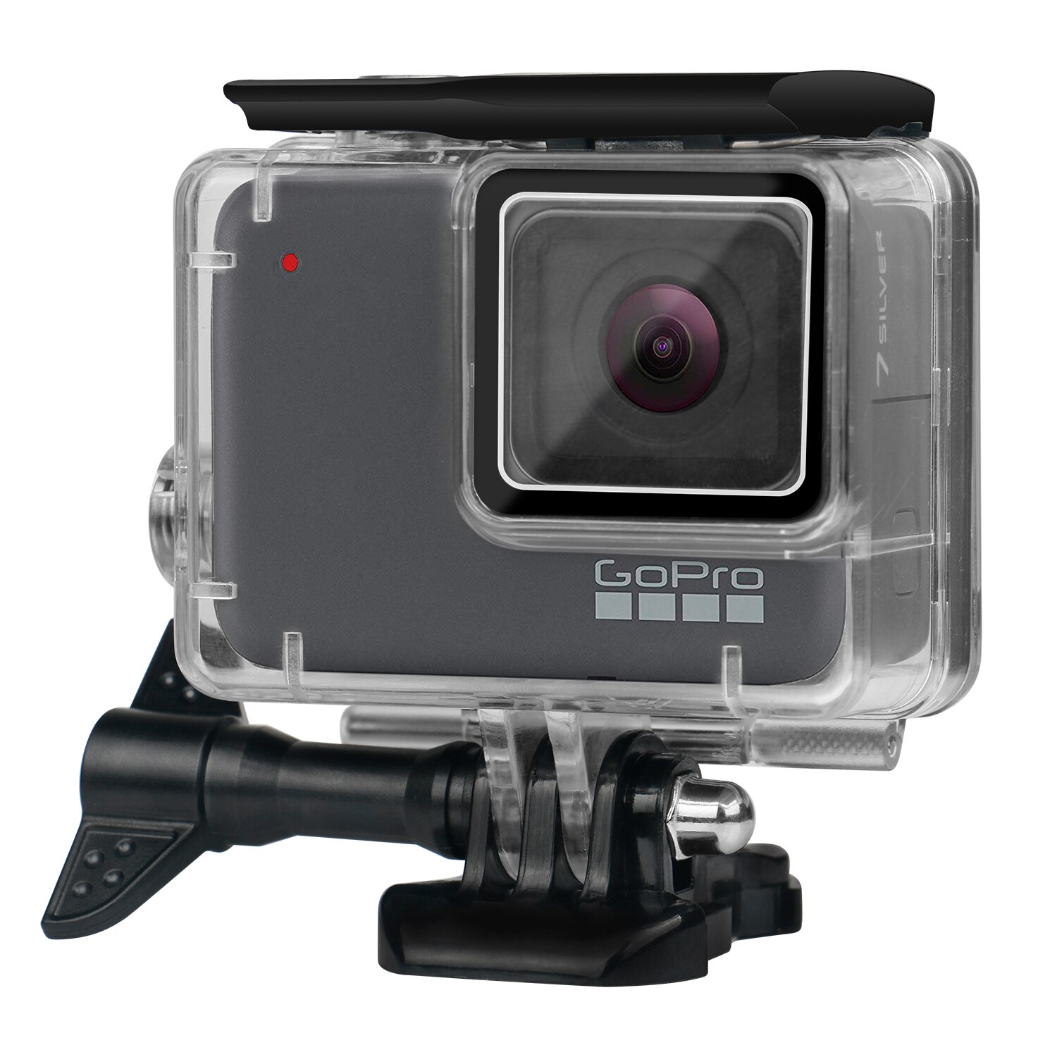 Funda impermeable para GoPro Hero 7, carcasa protectora blanca y plateada de 60m, carcasa para buceo subacuático, Cámara de Acción Go Pro Hero 7