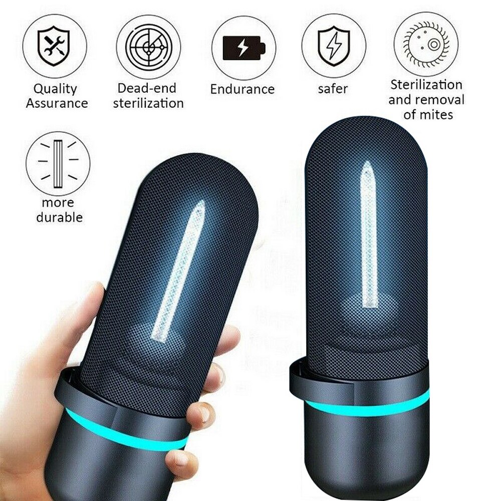 UVC Ozone Disinfection Ultraviolet Germicidal Lamp Steriliser Light UV Portable for Home Bathroom Clean Air Kill Mites