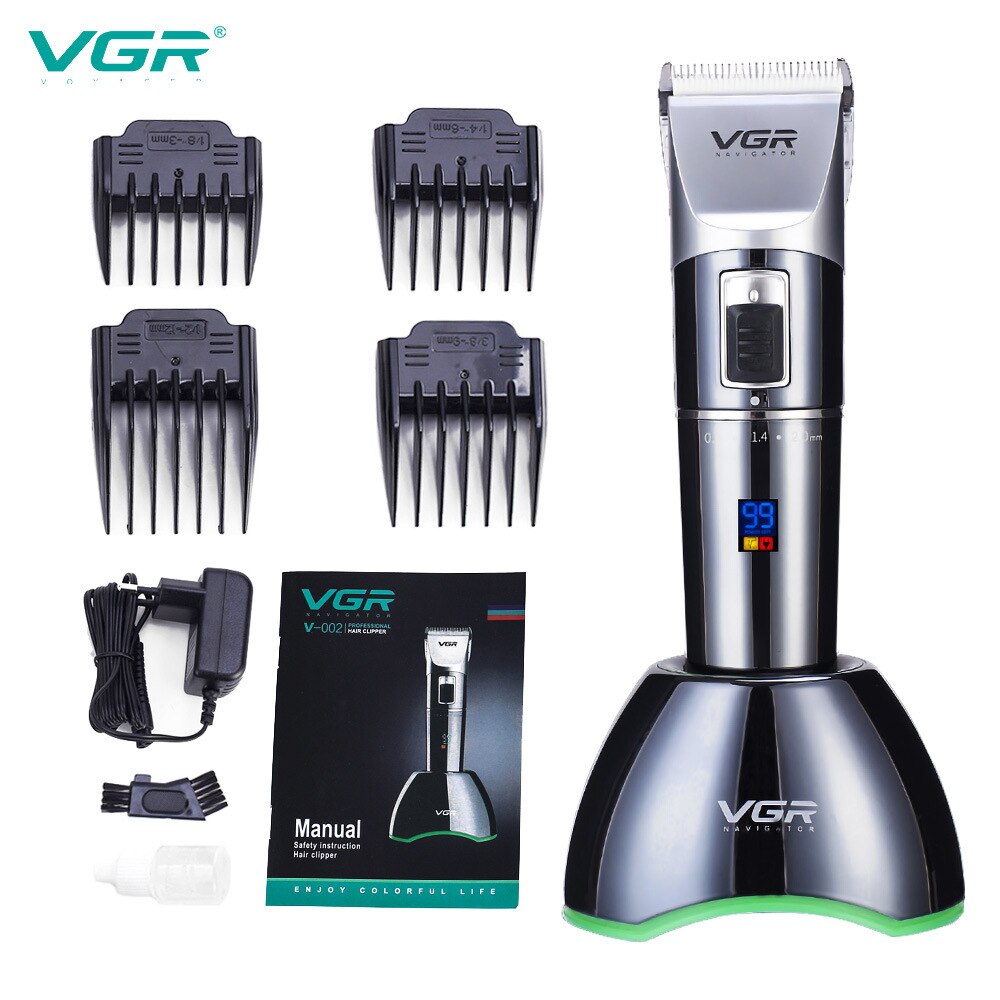 VGR 002-cortadora de pelo para hombre, cabezal de afeitado recargable, Universal, cuidado Personal, VGR, V-002