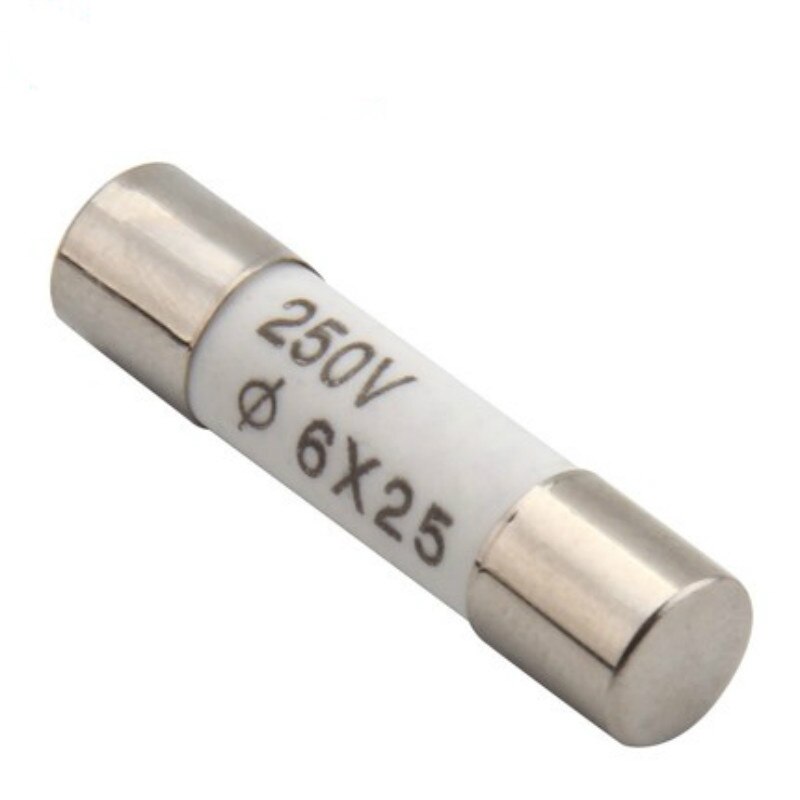 10 kpl 6 x 25mm keraaminen sulakeputkisulake 250v 0.5a 1a 2a 3a 4a 5a 6a 8a 10a 12a 15a 20a 25a 30a pikasulake 6*25mm