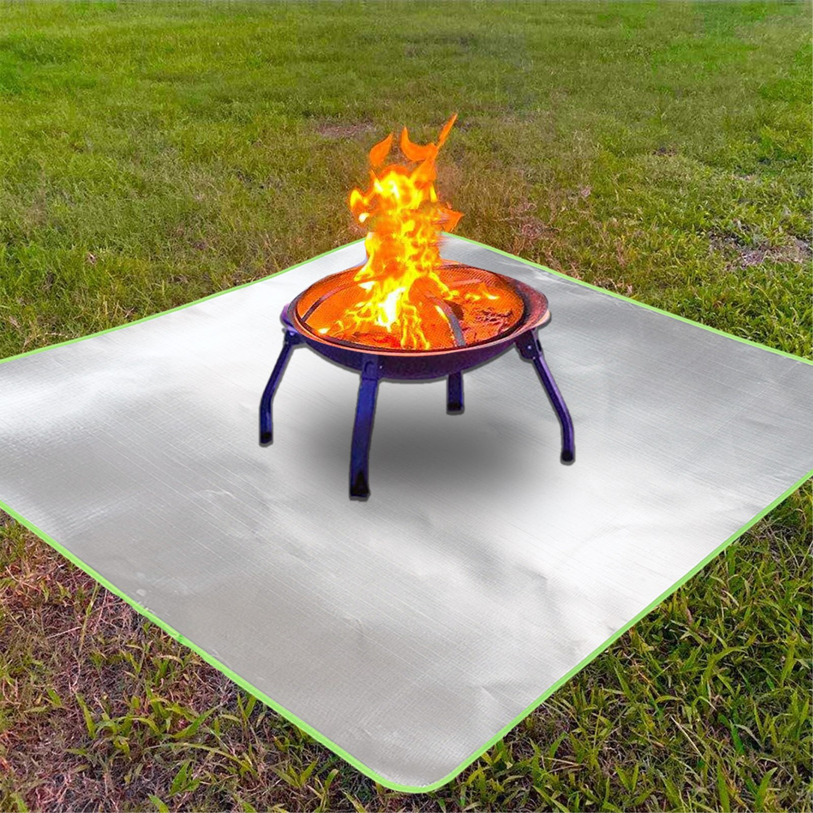 Fireplace Fire Mat Outdoor Barbecue Fire Blanket Emergency Escape Cloth Lawn Protective Fire Mat Fire Blanket For Living Room
