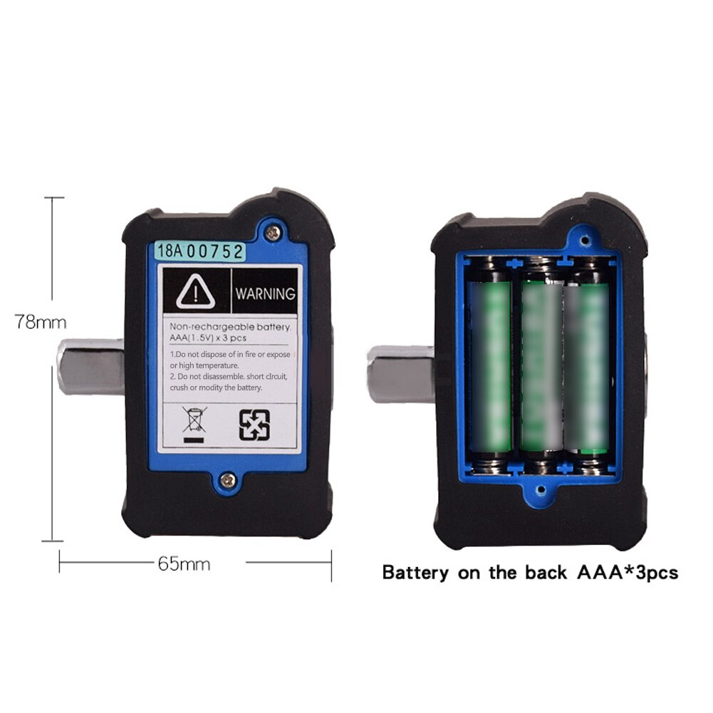 Portable Torque Meter Big Screen Digital Display Torque Meter Backlight Function Small Size Torsiometer Alarm Function LED Light