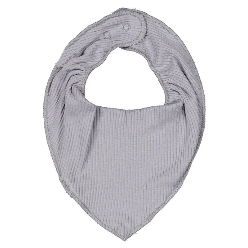 57EE Baby Feeding Drool Bib Saliva Towel Triangle Scarf Bandana Soft Cotton Bib Adjustable Snap Button Burp Cloth for Newborn: Gray blue