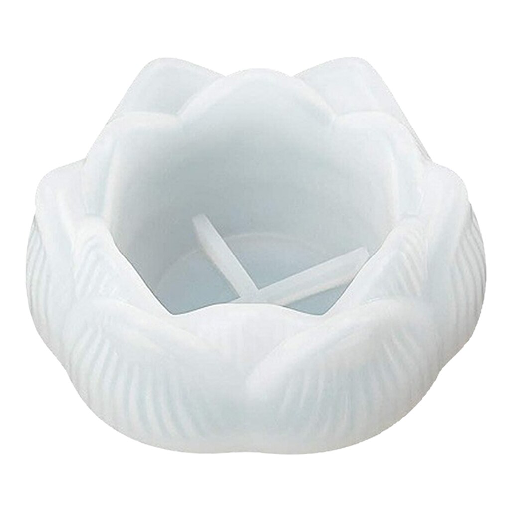 Lotus sieradendoos mal asbak maken siliconen hars mal, kandelaar epoxy mal voor het maken van sieraden hars mallen